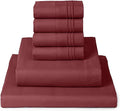 Mellanni King Sheet Set - 6-Piece Iconic Collection Bedding, (Including 4 Pillowcases), 16-Inch Deep Pocket, Easy Care, Extra Soft, Cooling Sheets, Brushed Microfiber - Brick Red