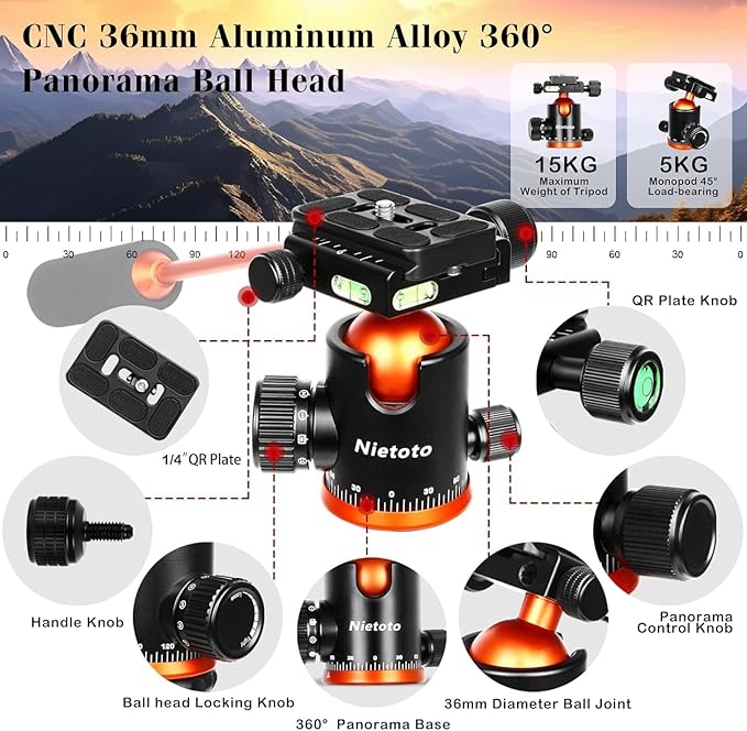 Camera Tripods & Projector Stand, 2 in1 Tripod for Camera with Removable Metal Tray, Heavy Duty Tripod for DSLR. Projector. Sheet Music and Tablet, Extra Metal Spikes and Carry Bag