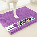 Muddy Mat® | Super Absorbent Door Mat Indoor, Microfiber Quick Dry Chenille Entryway Rug, Non-Slip Front Door Mat, Indoor Mats for Entryway, Machine Washable Pet Rug, Purple 48"x60"