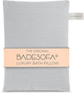 BADESOFA® Luxury Seat Cushion for Bath | Premium-Quality Materials | Comfortable & Quick-Drying | Washable Bath Pillow in Grey | Home Spa | Suitable for Bathtub, Steam Sauna & Hot Tub