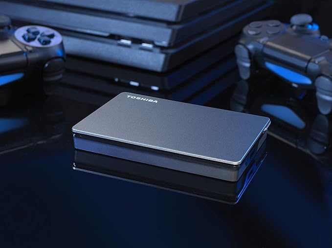 Toshiba Canvio Gaming 2TB Portable External Hard Drive USB 3.0, Black for PlayStation, Xbox, PC & Mac - HDTX120XK3AA
