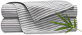 Pure Bamboo King Sheets, Genuine 100% Organic Viscose Derived from Bamboo Bed Sheet Set, Luxuriously Soft & Cooling, Double Stitching, 2 Year Quality Promise (King, Stripes)