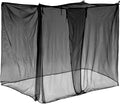 4 Corners Mosquito Net for Mosquiteros para Camas Bed Canopies Netting Bed Drapes Rectangular Mosquito Mesh for Camping Home Outdoor Travel(Black,L87 X W79 X H79 Inch,1 Opening)