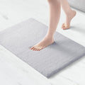 Madison Park Signature Non Slip, Luxrurious Plush Mat, Absorbent, Quick Dry, Spa Design Bath Room Décor Marshmallow Bathroom Rug, 1'8"x2'6", Silver