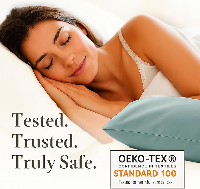 Hyde Lane Luxury 1000 Thread Count 100% Cotton Sheets | Very Soft & Thick - Fits Upto 20" Mattress | Sateen Weave Bed Sheets 18" Deep Pocket- 4 PC Sheet Set (Grey Mist, Queen)