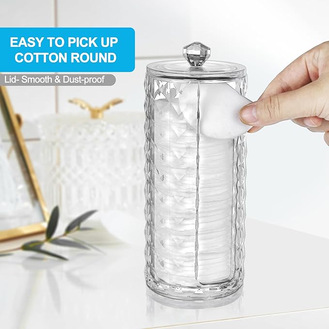 Bathroom Cup Dispenser, Mouthwash Cup Holder for 3oz Disposable Paper Cups, Fit for Mouthwash Cups Storage, Vanity Makeup Organizer - Clear
