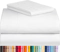 LuxClub 3 PC Twin XL Sheet Set, Deep Pockets Wrinkle Free Cooling Bed Sheets Hotel Bedding for Women, Men, Kids & Teens, Includes 1 Fitted Sheet, 1 Flat Sheet and 1 Pillowcase-Silky Soft White