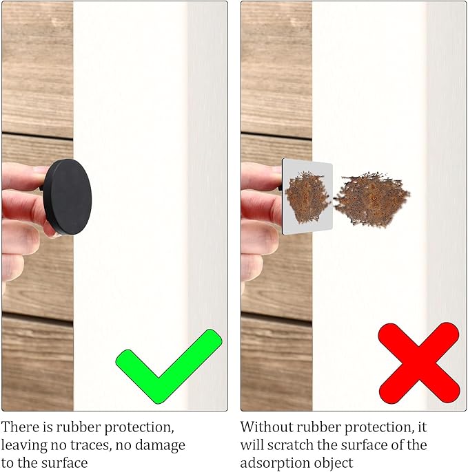 Yookeer 20 Pcs Magnetic Zip Tie Mount Base Black Magnetic Cable Clips Wire Holder Multipurpose Cable Ties Management Base Electrical Supplies for Wire (43 mm)