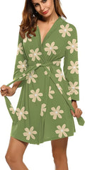 HOTOUCH Womens Robe Lightweight Short Knit Bathrobe Soft Ladies Sleepwear with Pockets