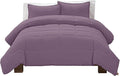 UGG Leonora Comforter Set with 2 Pillow Shams Lightweight Down Alternative Blanket Reversible Cozy Warm All Season Washable and Hypoallergenic Bedding Set, King, Purple Shadow