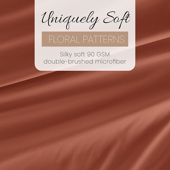 Linen Market Twin XL Bed Sheets - Cooling & Soft - Deep Pocket Fits 16" Thick Beds - 4 Piece Set (Clay)