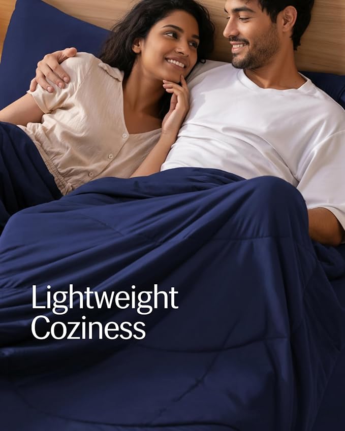 REST® Evercool® Cooling Comforter, Twin/Twin XL, Blanket for Hot Sleepers, All Season Bedding to Keep Cool for Night Sweats, Breathable Lightweight Blanket, 68"x90" Inches, Midnight Blue