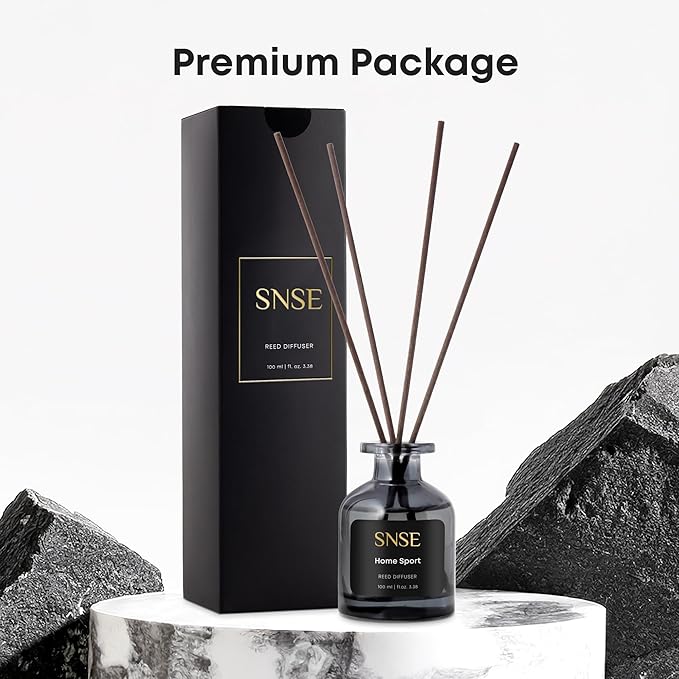 SNSE Home Sport Perfumed Reed Diffuser Set - Premium Reed Diffusers for Home with Diffuser Reeds, Luxurious Gift Aroma, Sophisticated Scent, Ideal for Relaxation, Elegant Home Fragrance
