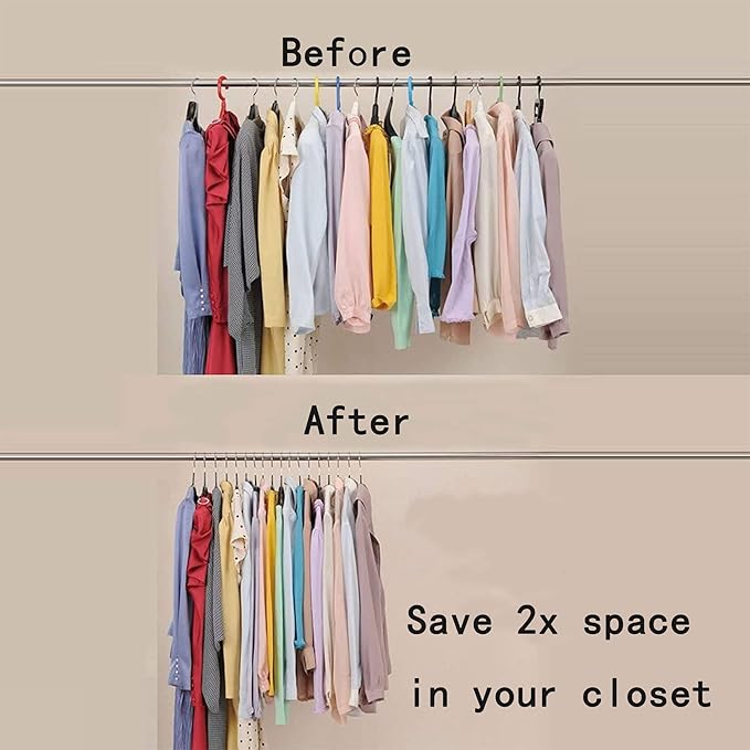 Gold Hangers 50 Pack - Heavyduty Non Slip Slimline Suit Jacket T Shirt Hangers - Space Saving (Black)