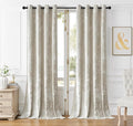 SMILETIME Ivory White Crushed Velvet Curtains 52x108in Luxurious Insulated Drapes for Bedroom Thicker Pinch Pleat Light-Filtering Velvet Window Curtains, 2 Panels