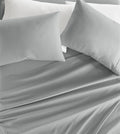 Linen Market Brushed Microfiber Full Sheet Set 4 Piece – Oeko-TEX Certified Ultra Soft & Wrinkle-Free - 16" Deep Pocket Sheets - Easy Care Full Size - Light Gray