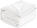Bedsure GentleSoft Fleece Bed Blankets Full Size White - Soft Lightweight Plush Fuzzy Cozy Luxury Blanket Microfiber, 84x90 inches