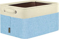 BALEINE 1 Pack Fabric Storage Bins for Shelves, Linen Storage Baskets for Organizing, Decorative Closet Bins for Clothes, Home (Green, 17''x13''x10.5'')