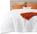 Bedsure Comforter Duvet Insert - Quilted Comforters Cal King Size, All Season Duvet, GentleSoft Down Alternative Bedding, with 8 Tabs, Gifts for Women/Men, White,Alaskan King 130x120 Inches