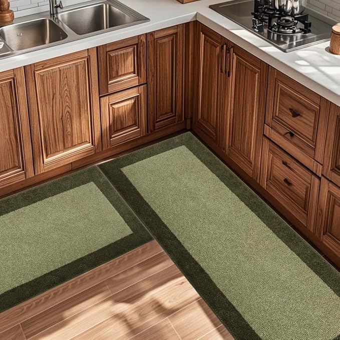 Machine Washable Throw Rug 24" x 36", Non Slip Kitchen Mat for Floor, Absorbent Entryway Rug for Kitchen, Bathroom, Door