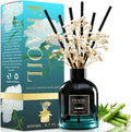 Bamboo Reed Diffuser, Reed Diffuser Set 6.7 fl oz (200 ml) with 6 Reed Sticks, Home Fragrance Reed Diffuser for Bathroom Shelf House Bedroom Office Decor