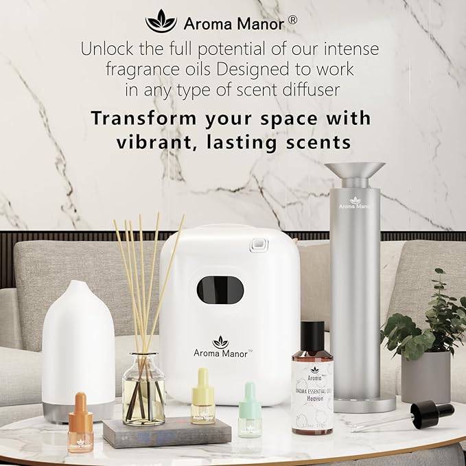 Hotel Fragrance Diffuser Oil | Gift Set | Inspired by Luxury 5-Star Hotels | Aromatherapy Diffuser Oil | Notes of Nile Breeze, My Way, Hotel and More, Total 18 Essential Oils for Home