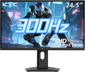KTC 24.5 Inch 300Hz Gaming Monitor - FHD 1080P Fast IPS PC Monitor Gaming 1ms, Adaptive Sync, HDR, 240Hz Monitors Gamer with Display Port1.4x1 HDMI 2.0x2, 119% sRGB, VESA Mount, DP Cable, H25Y7