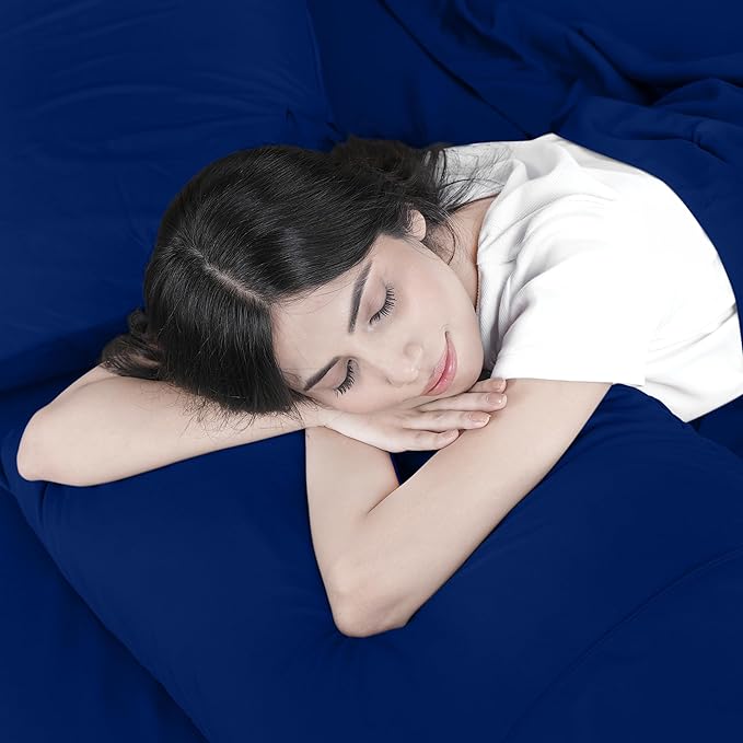 Utopia Bedding King Sheet Set – 4 Piece Bed Sheets for King Size Bed, Soft and Breathable Microfiber, Includes 1 Fitted Sheet, 1 Flat Sheet and 2 Pillowcases (Royal Blue)