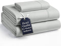 Casa Platino Twin Sheets, 3 Piece Set, Pre-Washed Ultra Soft & Breathable Twin Bed Sheets Set, Brushed Microfiber Sheets, Fade Resistant Bedding with Deep Pockets – Silver
