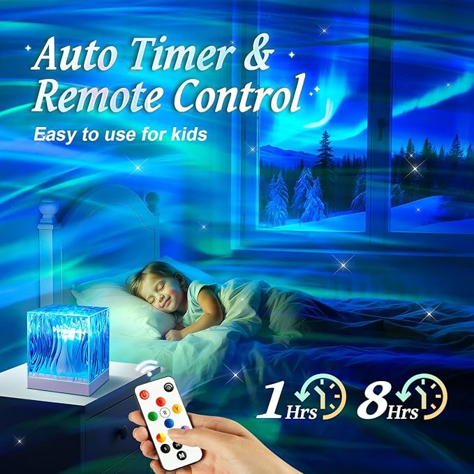 Birthday Gifts for Women Gifts for Teen Boys Girls Northern Lights Projector, 18-Color Teen Girl Gifts Trendy Stuff Valentines Day Gifts for Him, Galaxy Projector for Bedroom Cute Room Decor Aesthetic