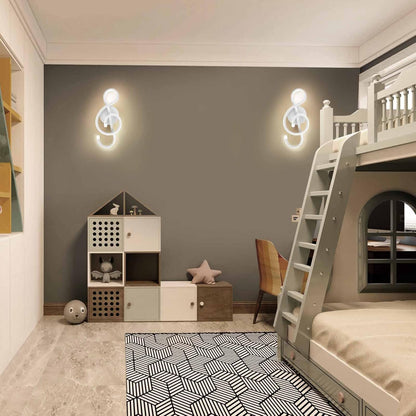 XEYOU 22W Modern Wall Sconce Lighting Indoor LED Creative Wall Light Fixture Music Symbol Art Decoration Wall Lamp for Living Room Bedroom Stair Corridor, White 4500K