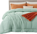 Bedsure Comforter Duvet Insert - Quilted Comforters Oversized King Size, All Season Duvet, GentleSoft Down Alternative Bedding, with 8 Tabs, Gifts for Women, Sage Green, Oversized King 116x98 Inches