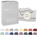 Bella Coterie Luxury Bamboo Viscose Twin XL Size Sheet Set | 100% Organically Grown | Ultra Soft | Cooling for Hot Sleepers | 18" Deep Pocket [Grey Mist]