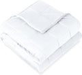 Bare Home Weighted Blanket King Size 25lb (80" x 87") for Adults - Minky Fleece - Premium Heavy Blanket Nontoxic Glass Beads (White, 80"x87")