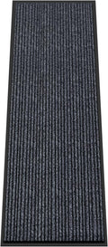 Kuyal Front Door Mat, 2'x6' Indoor Outdoor Entrance Mat, Commercial Floor Mats Inside Outside Entrance, Heavy Duty Durable Welcome Mats, Rubber Backing Non Slip Outdoor Mats for Entryway,Dark Gray