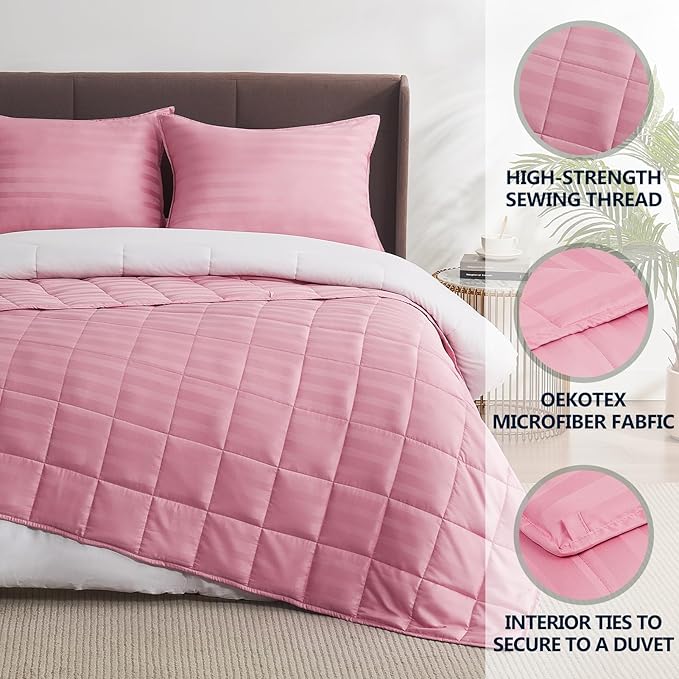 Weighted Blanket Kids (40"x60" 7lbs),Ultra Soft and Cozy Cooling Weighted Blanket Kids,Heavy Blanket with Machine Washable Soft Blanket, Pink