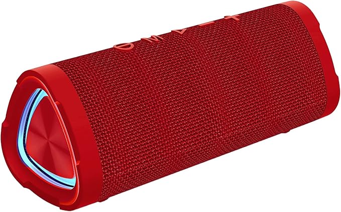 Vanzon Bluetooth Speakers V40 Portable Wireless Speaker V5.0 with 24W Loud Stereo Sound, TWS, 24H Playtime & IPX7 Waterproof, Suitable for Travel, Home&Outdoors(Red,HLJ)