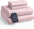Casa Platino Bedding Sheets and Pillowcases, Pre-Washed Ultra Soft & Breathable Full Bed Sheets Set, Hydro-Brushed Microfiber Cooling Full Size Sheet Set, Deep Pockets - Sepia Rose