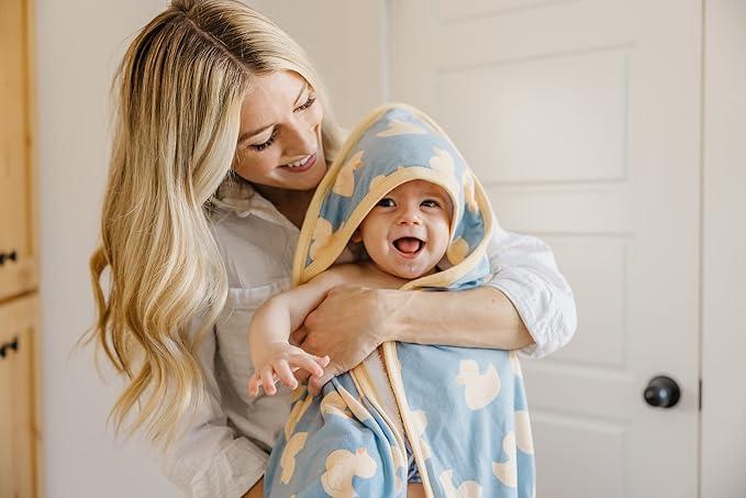 Copper Pearl Hooded Bath Towels Premium Knit/Terry Cloth Baby Towels with Hood, Pockets, and Cool Designs - Great to Gift and Make Bath Time Fun - Baby Bath Towel, Ducky