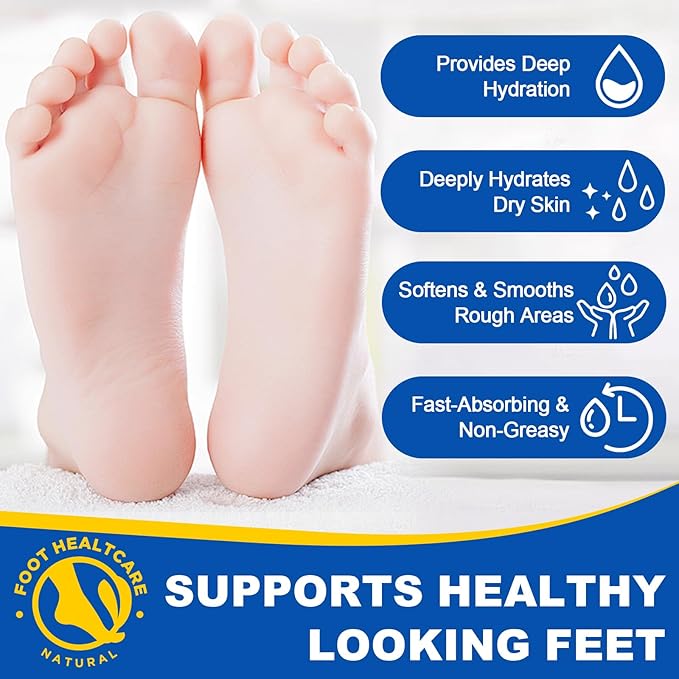 Urea Cream 60 Percent for Feet, Urea Foot Cream for Cracked Heels and Dry Skin, Cracked Heel Repair Cream Plus 2% Salicylic Acid, Foot Cream for Calluses and Hard Skin 1PCS