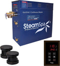 STEAMSPA 10.5kW Steam Sauna Generator Sentry Series 240V Steam Generator with Touch Screen, Steamhead, Built-in Steam Shower Auto Drain, ACU Quickstart Steam Bath Generator (Bronze)