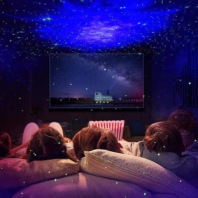 SFOUR Astronaut Galaxy Projector Night Light，Lights for Bedroom,Kids Room Decor Aesthetic, Adjustable Head Angle,Gift for Kids Adults Home Party Ceiling Decor，Christmas Gift