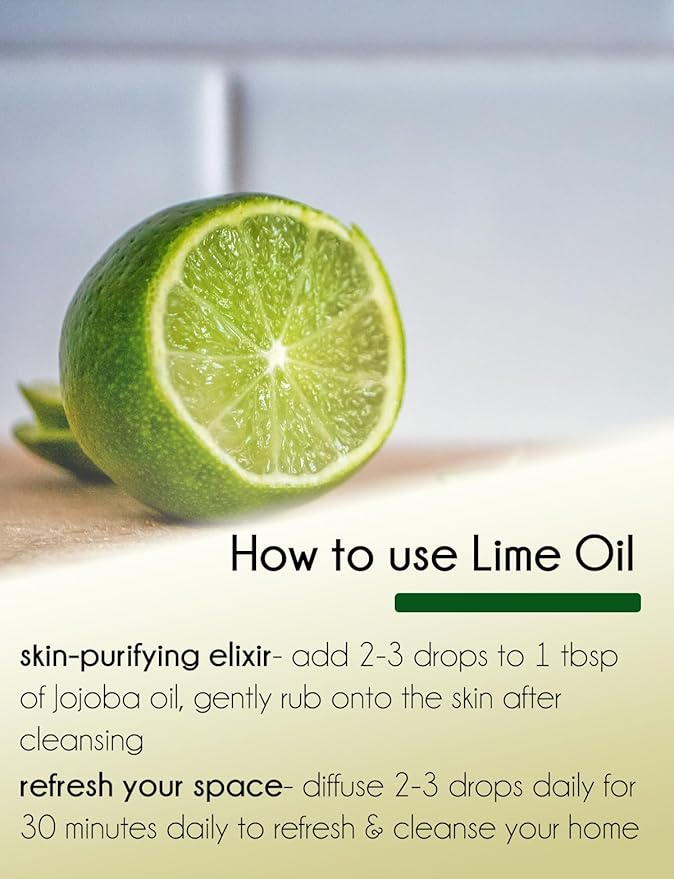 Lime Essential Oil - 16 fl oz - Aluminum Bottle - 100% Essential Oil - GreenHealth