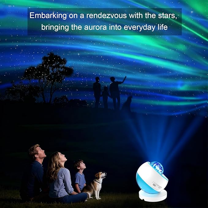 Northern Lights Projector Galaxy Projector for Bedroom, 3 HD projection lenses,16-Color Moon Light,USD&Bluetooth Speaker Str Projector Galaxy Lights, Ambient Lighting,Lights for Bedroom Gifts for Boys