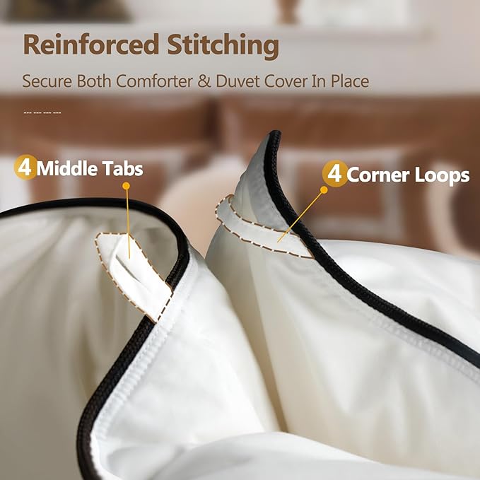 Extra Fluffy White Goose Down Comforter King Size - All Season Down Duvet Insert, Luxury Hotel Bedding Comforters, Medium Warmth, Oeko Certified 480 Thread Count, High Fill Power, 106x90 Inches