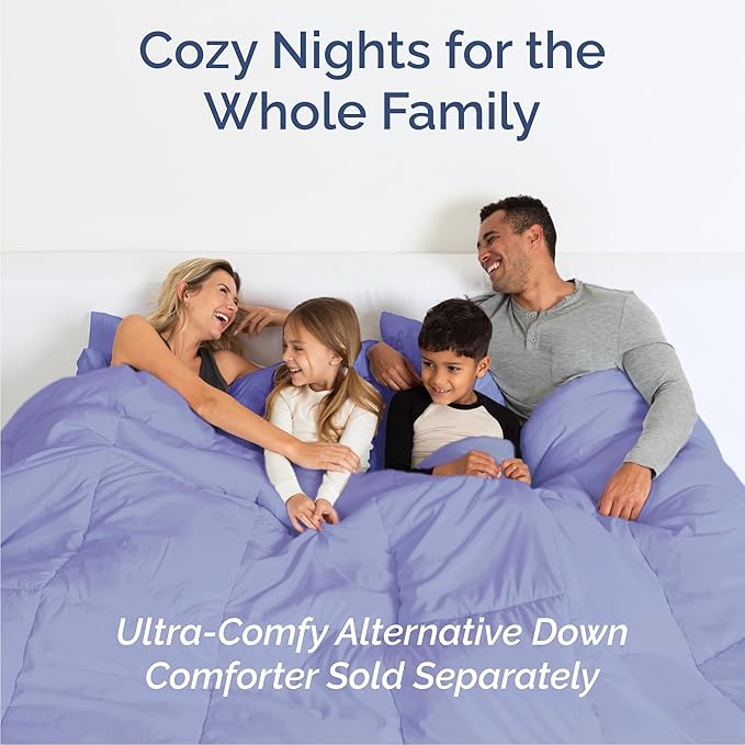 King 6 Piece Sheet Set - Cooling, Comfy & Breathable - Hotel Luxury Bedding, Includes Fitted Sheet for Women, Men, Kids and Teens - 1 Flat, 1 Fitted Sheet, 4 Pillowcases with Deep Pockets - Lavender