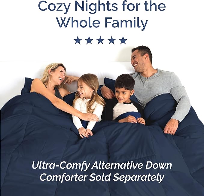 Twin XL Size 3 Piece Sheet Set - Comfy Breathable & Cooling Bed Sheets Set - Hotel Luxury Bedding for Women, Men, Kids, Teens, Boys & Girls - Deep Pockets, Soft, Wrinkle Free - Oeko-Tex - Navy Blue