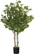 Maia Shop 3ft 5in Artificial Eucalyptus Tree Plant for House, Apartment or Office – Realistic Fake Indoor Plants for Living Room, Kitchen, Bedroom, Entryway or Bathroom – Faux Greenery for Home Décor