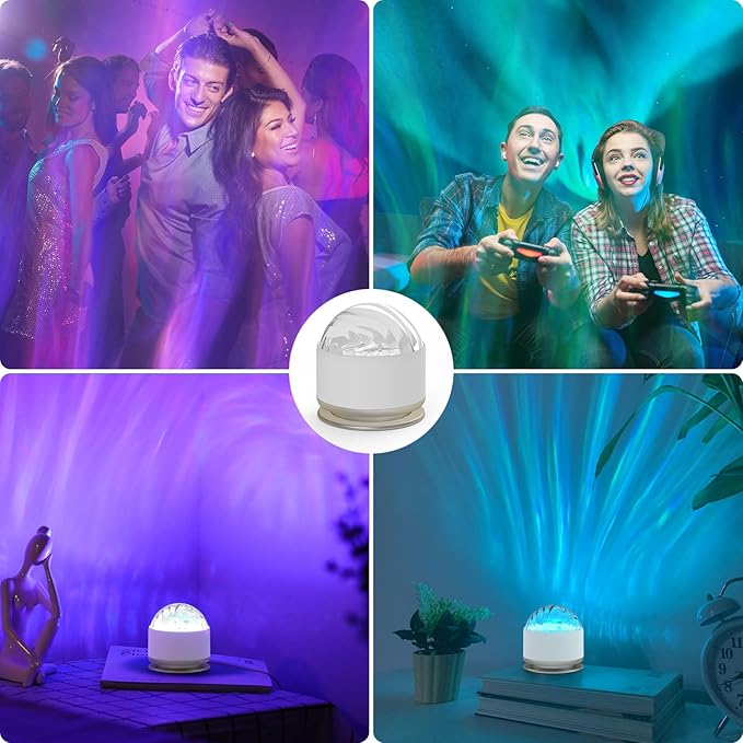 Northern Lights Projector, 13 Colors Aurora Night Light Projector for Bedroom, 3 Timers, Remote Galaxy Light Projector, Memory Function Dimmable Mood Lighting for Playroom Kids Teen Girl Gift