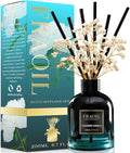 Cashmere Vanilla Reed Diffuser, Reed Diffuser Set 6.7 fl oz (200 ml) with 6 Reed Sticks, Home Fragrance Reed Diffuser for Bathroom Shelf House Bedroom Office Decor